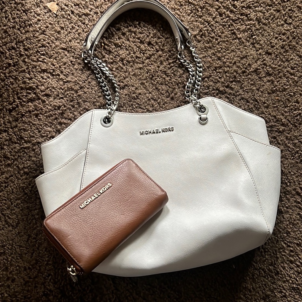Michael Kors bag and wallet